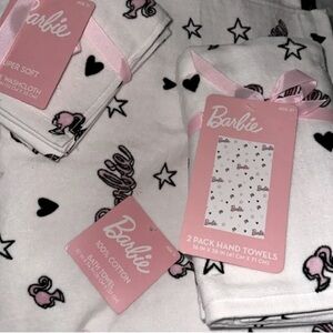 Barbie Bath Cotton Towel Set 7 Piece Set